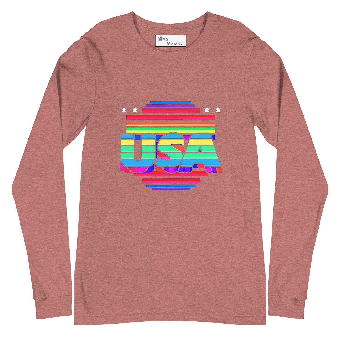 Retro Arcade Style USA - Unisex Long Sleeve Tee