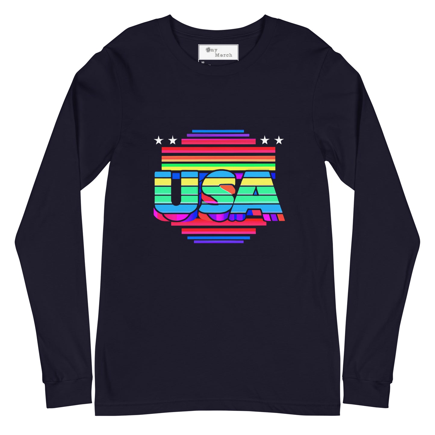 Retro Arcade Style USA - Unisex Long Sleeve Tee