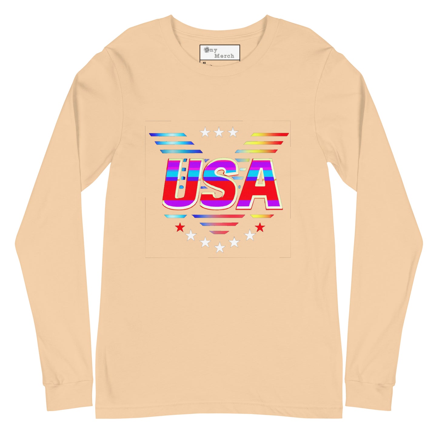 Retro USA Veteran Stars - Unisex Long Sleeve Tee
