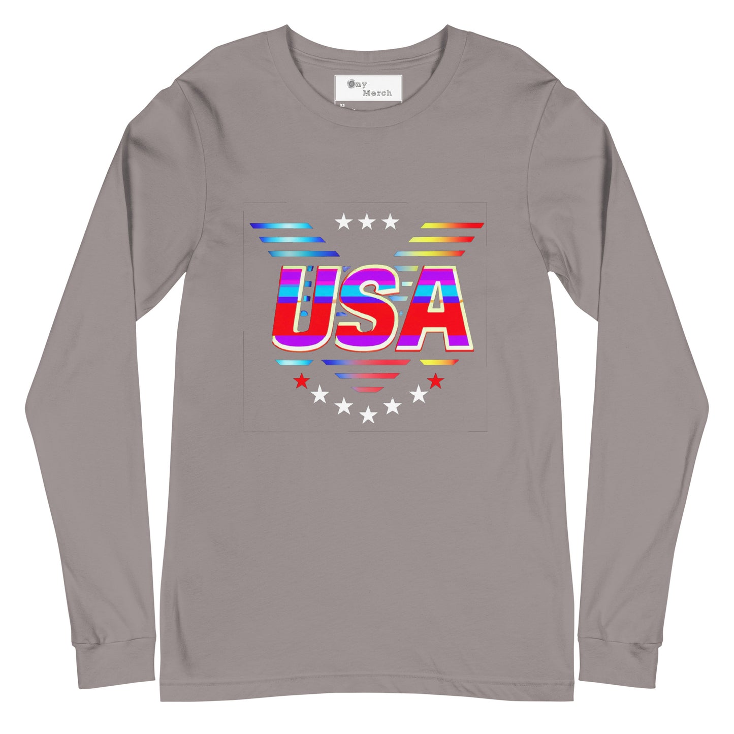 Retro USA Veteran Stars - Unisex Long Sleeve Tee