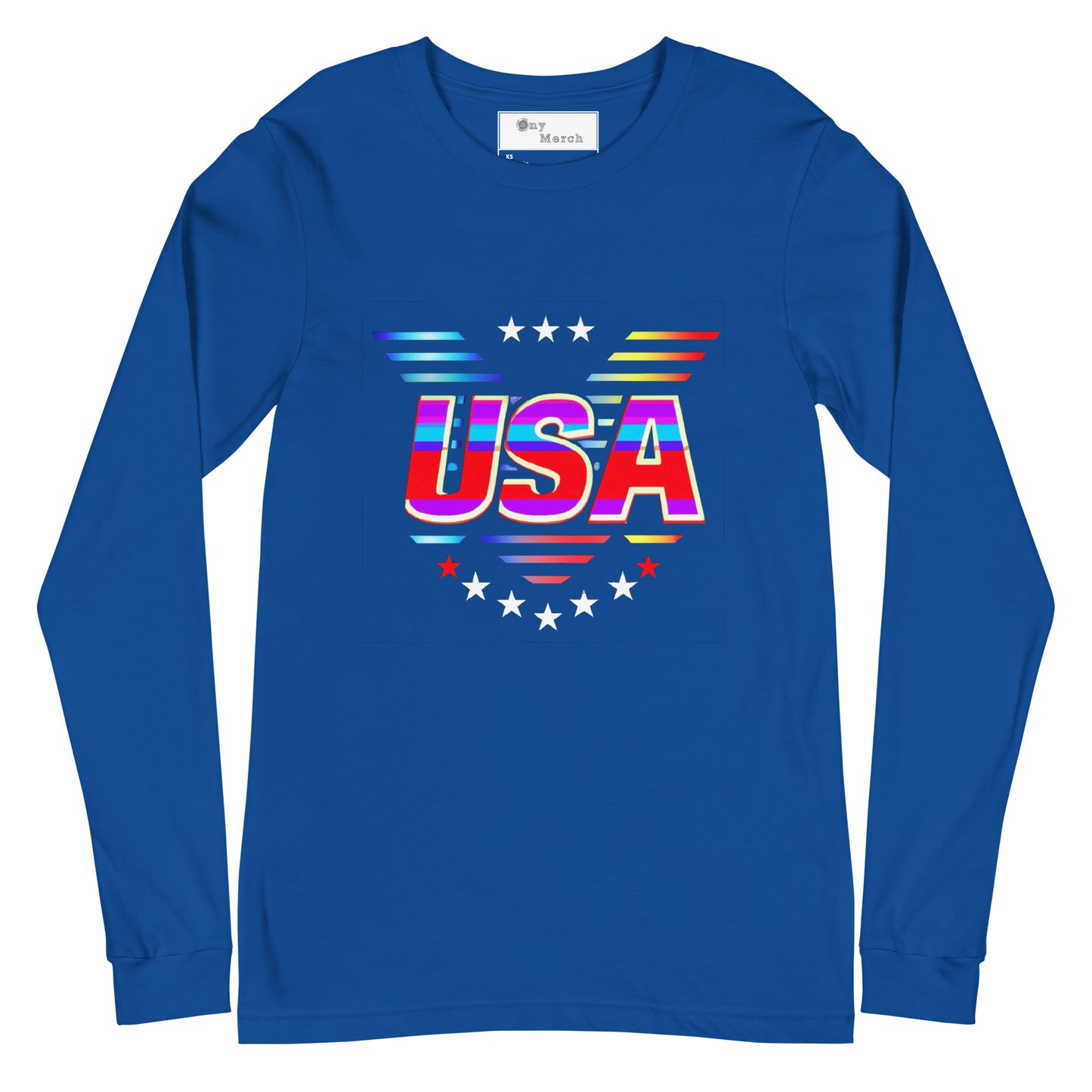 Retro USA Veteran Stars - Unisex Long Sleeve Tee