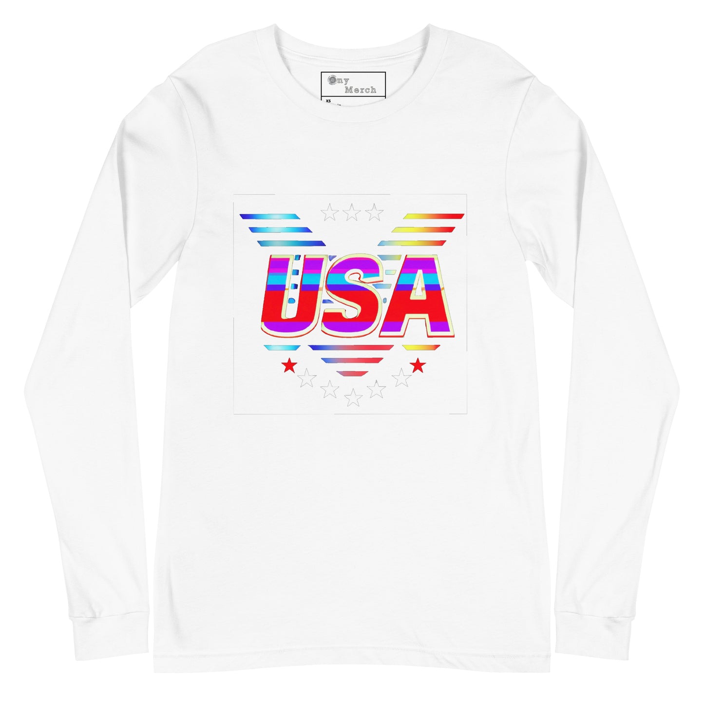 Retro USA Veteran Stars - Unisex Long Sleeve Tee