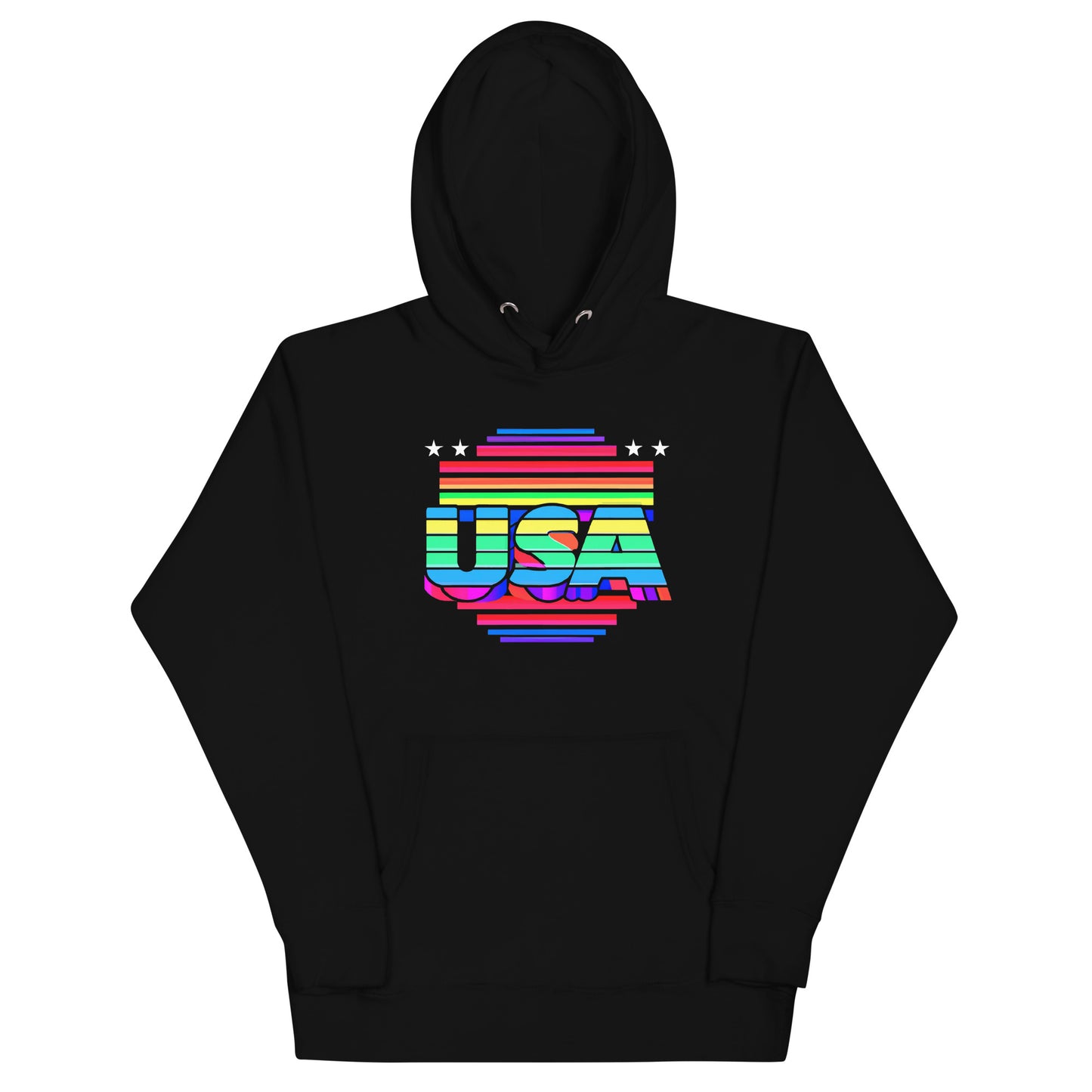 Retro Arcade Style USA - Unisex Hoodie