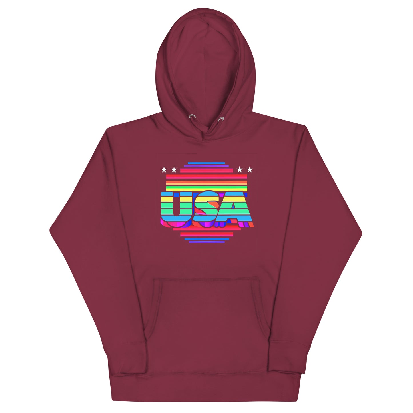 Retro Arcade Style USA - Unisex Hoodie