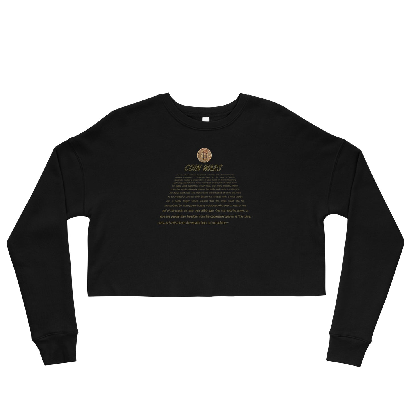 Coin Wars - Crop Sweatshirt