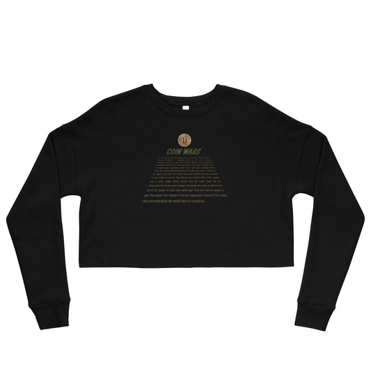 Coin Wars - Crop Sweatshirt