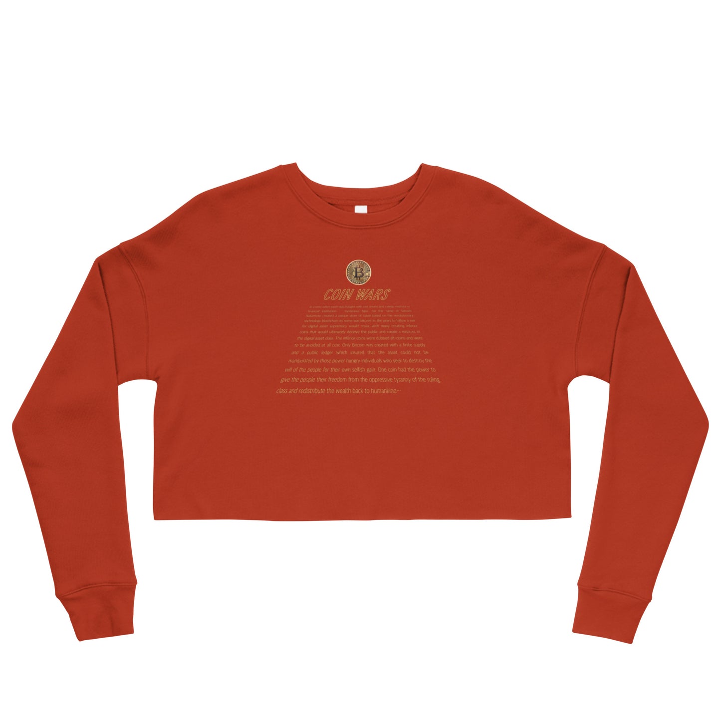 Coin Wars - Crop Sweatshirt